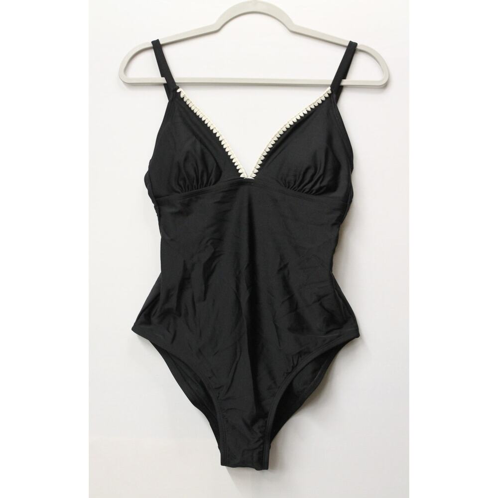 *NEW* KONA SOL WOMEN'S CROCHET SHELL STITCH ONE PIECE SWIMSUIT